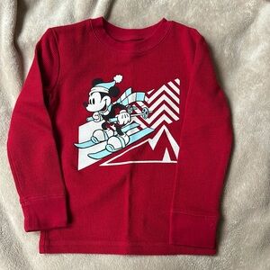 3T skiing Mickey long sleeve